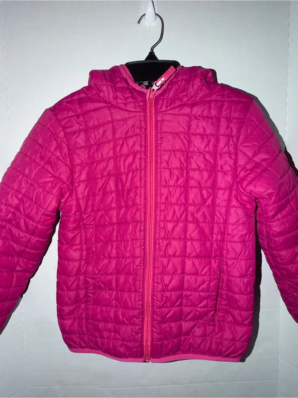 Cat & Jack Quilted Hooded Puffer Jacket - Hot Pink